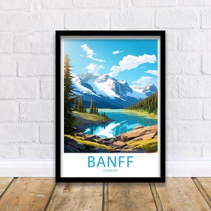 Banff Print Banff Canada Poster Home Décor Banff Canada Wall Banff Canada Wanddekor Banff Canada Geschenk Wandkunst Banff Canada Poster Geschenke