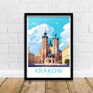 Krakow Print Krakow Poster Home Décor Krakow Poland Wall Krakow Poland Wall Decor Krakow Poland Gift Wall Art Krakow Poland Poster Gifts