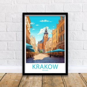 Krakow Print Krakow Poster Home Décor Krakow Poland Wall Krakow Poland Wall Decor Krakow Poland Gift Wall Art Krakow Poland Poster Gifts