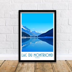 Lac du Montriond Travel Print Wall Art Lac du Montriond Wall Hanging Home Décor Lac du Montriond Gift Lover France Art Lover Gift France