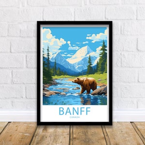 Banff Print Banff Canada Poster Home Décor Banff Canada Wall Banff Canada Wanddekor Banff Canada Geschenk Wandkunst Banff Canada Poster Geschenke