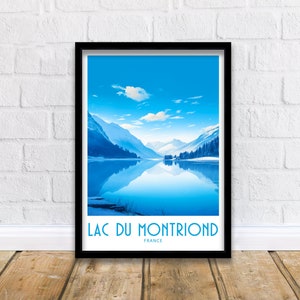 Lac du Montriond Travel Print Wall Art Lac du Montriond Wall Hanging Home Décor Lac du Montriond Gift Lover France Art Lover Gift France