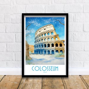 Colosseum Travel Print Wall Art Colosseum Rome Travel Poster Wall Hanging Home Décor Colosseum Gift Lover Colosseum Rome Art Lover Colosseum
