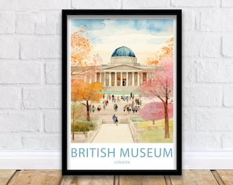 British Museum London Print British Museum London Poster Home Décor British Museum London Wall Art British Museum London Decor Poster Art