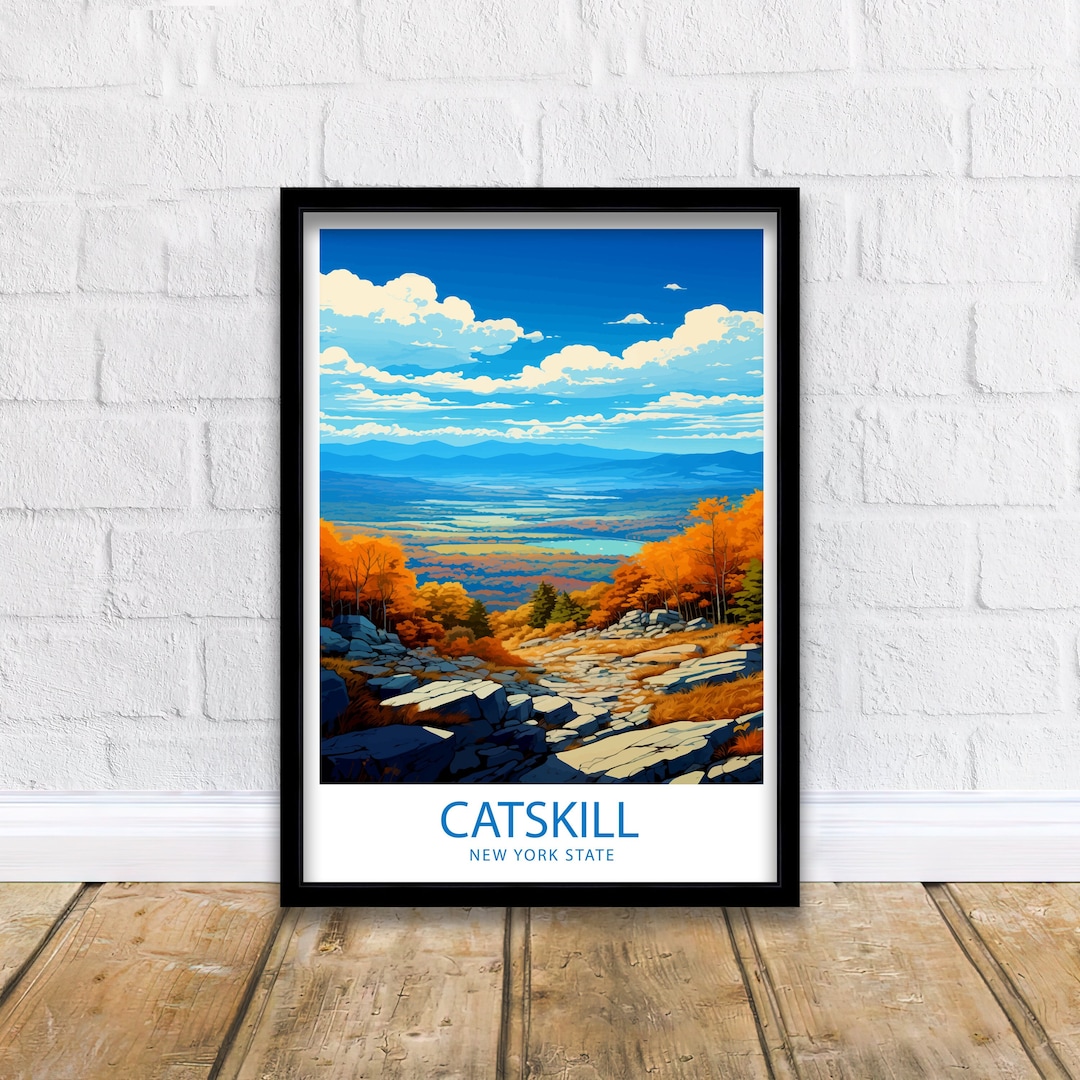 Catskill Mountains Travel Print Catskill Mountains Wall Decor Catskill