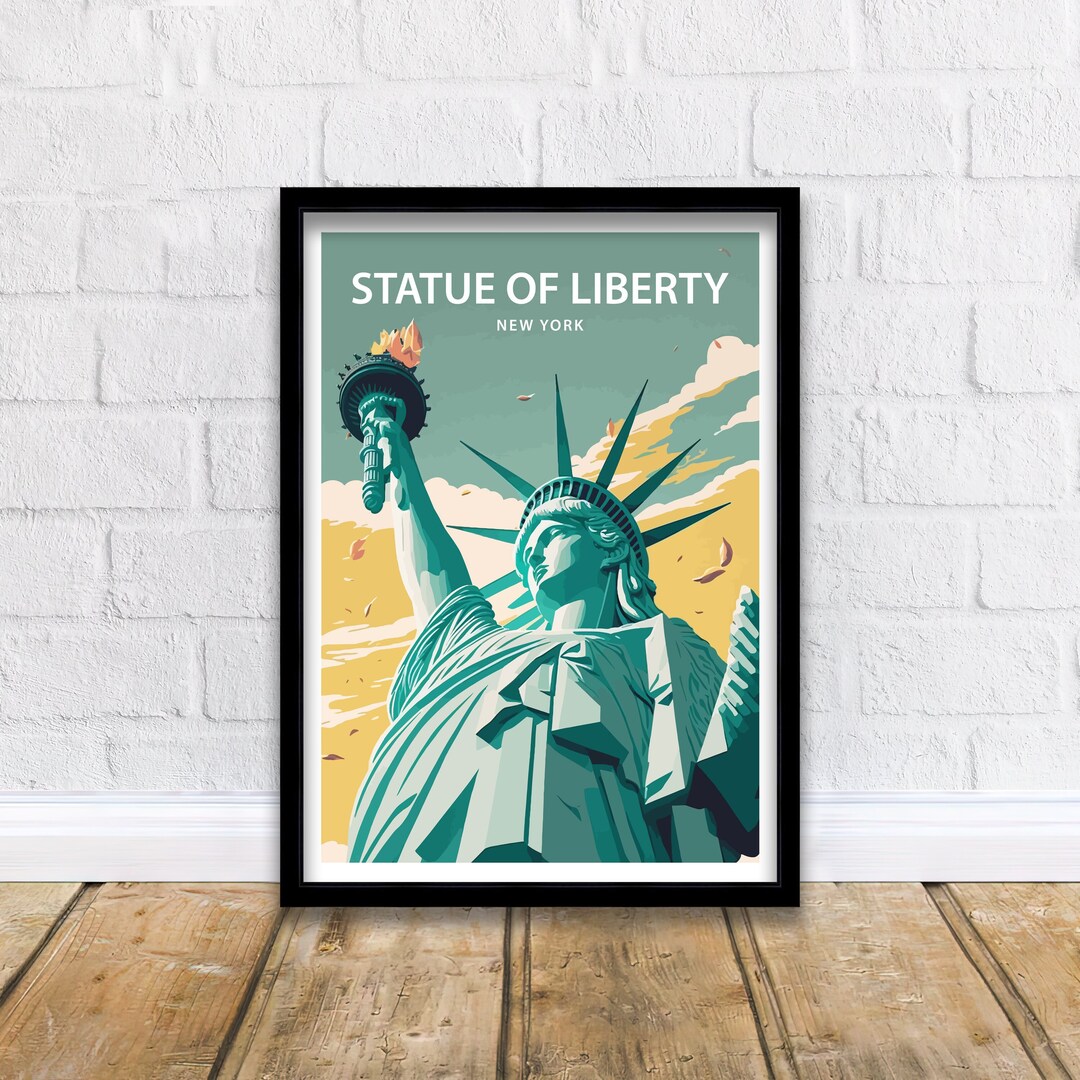 Statue of Liberty Art Print | Statue of Liberty Print | New York Poster ...