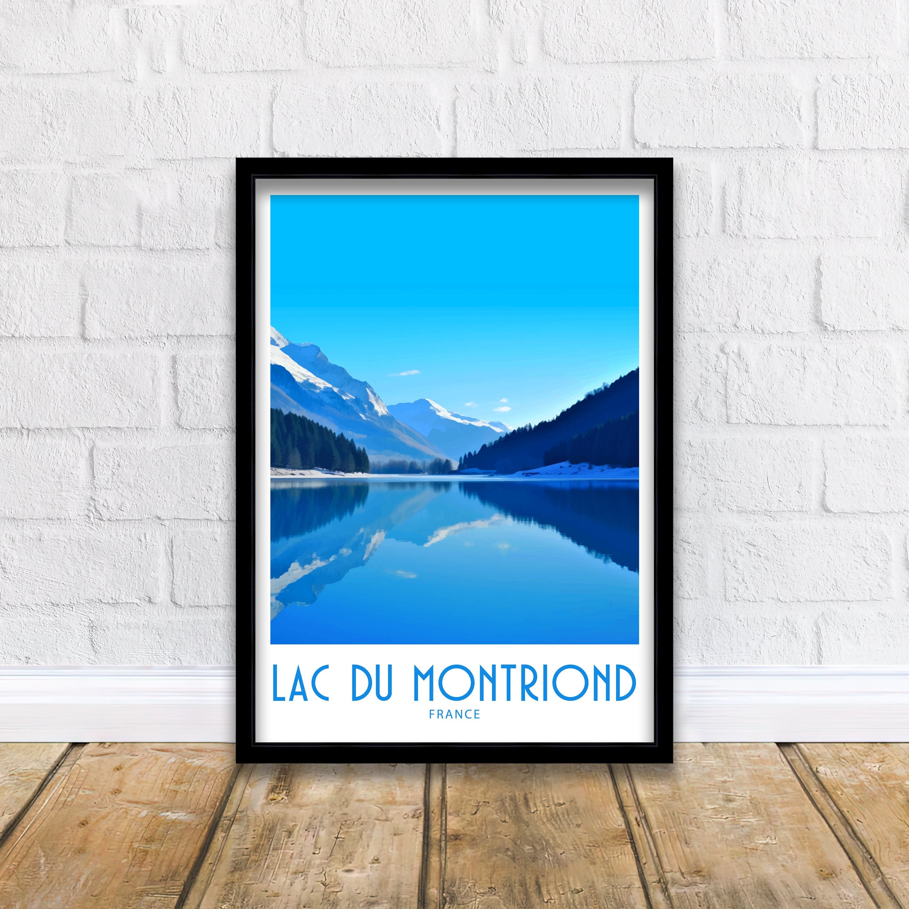 Lac du Montriond Travel Print Wall Art Lac du Montriond Wall Hanging Home Décor Lac du Montriond Gift Lover France Art Lover Gift France