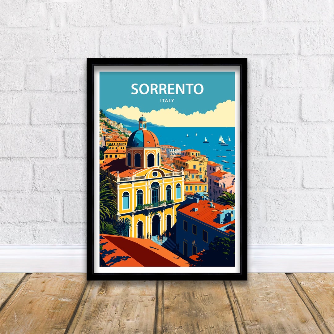 Sorrento Art Print Sorrento Poster Sorrento Print Italy Poster Wall Art Travel Poster Sorrento ...