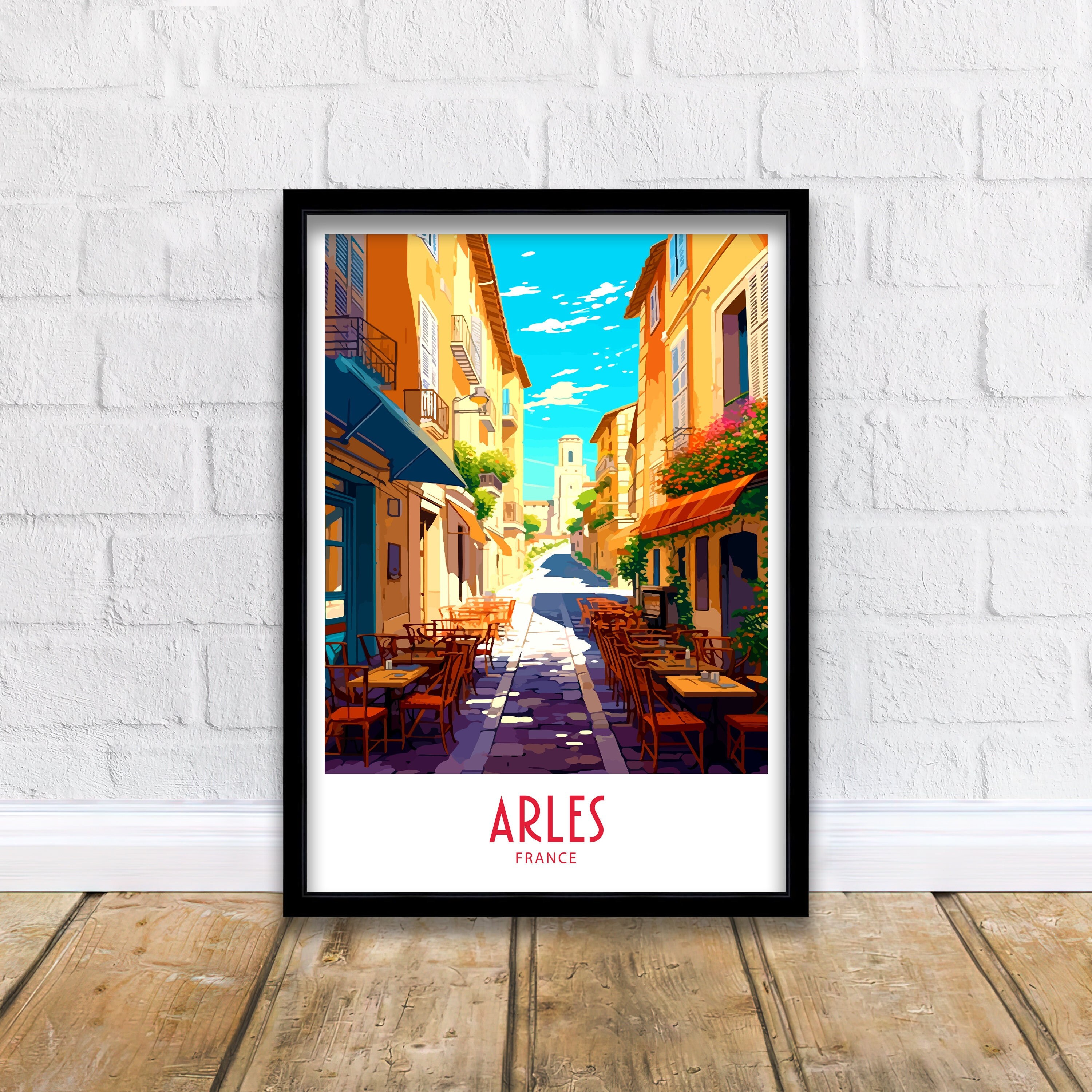 Arles Travel Print Arles France Poster Home Décor Arles France Art Print Arles France Room Print Arles France Wall Decor Arles Print Gifts