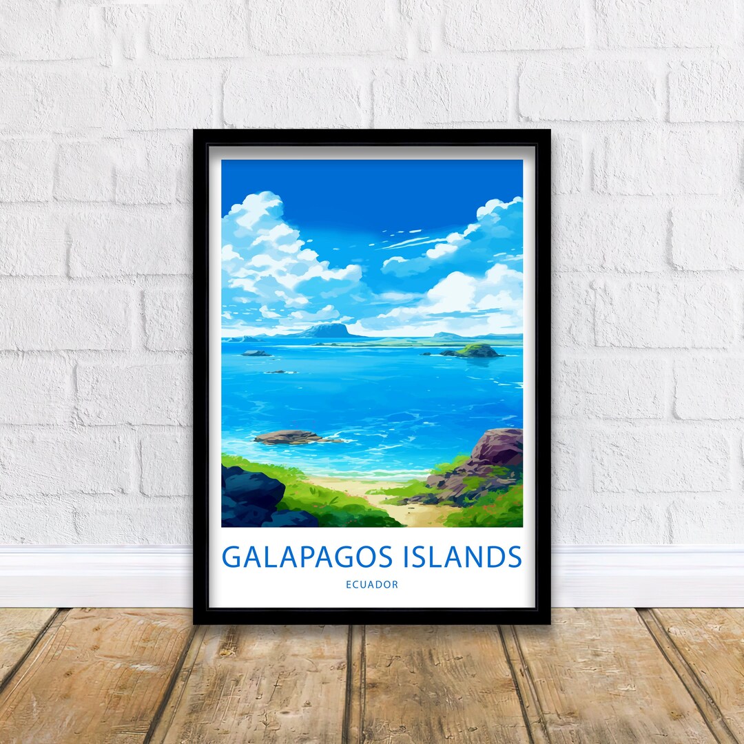 Galapagos Islands Print Galapagos Islands Ecuador Poster Home Décor ...