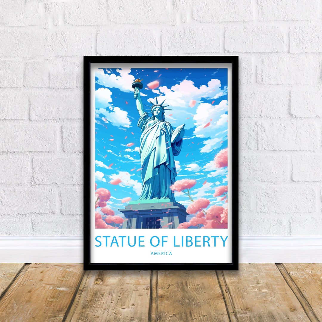 Statue of Liberty Print Statue of Liberty Poster Home Décor Statue of ...
