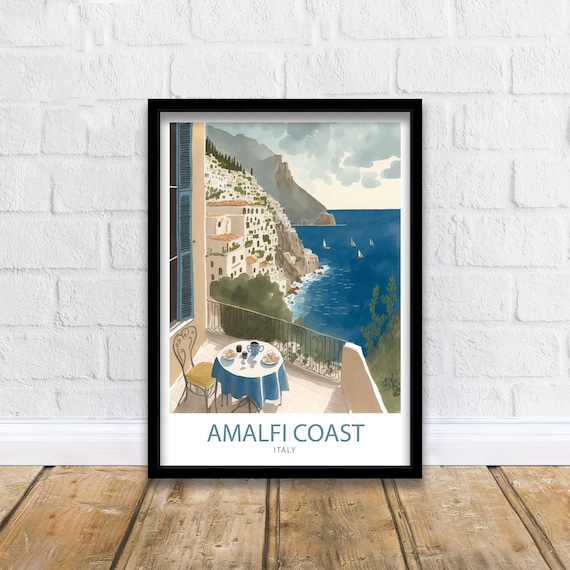Amalfi Coast Art Print | Amalfi Coast Print | Italy Print | Italy Wall Art | Amalfi Coast Art | Italy Poster | Amalfi Poster | Amalfi Print