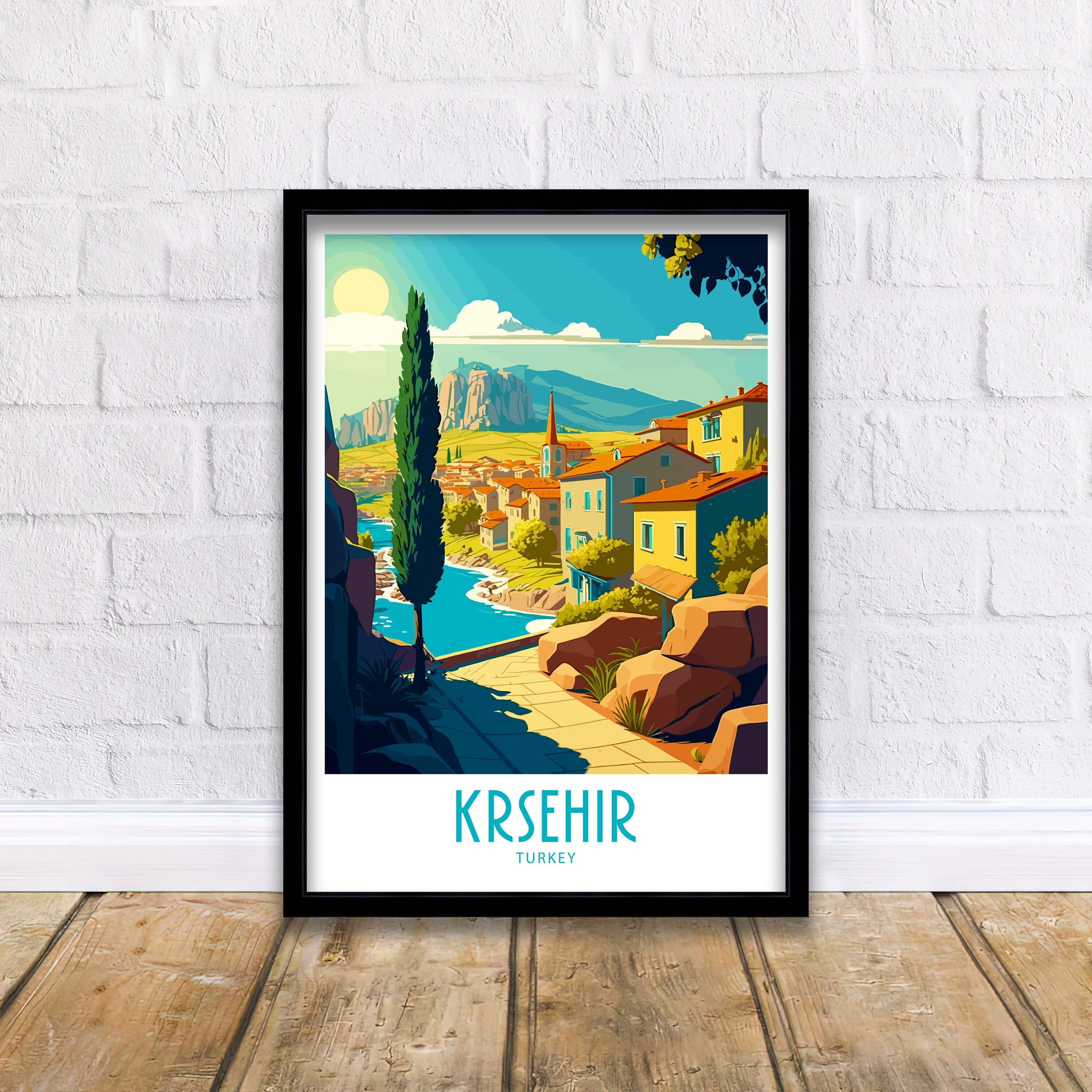 Kırşehir Travel Print Wall Art Kırşehir Turkey Travel Poster Gift Kırşehir Turkey Scenery Art Kırşehir Turkey Gift Wall Art Kırşehir Scenic