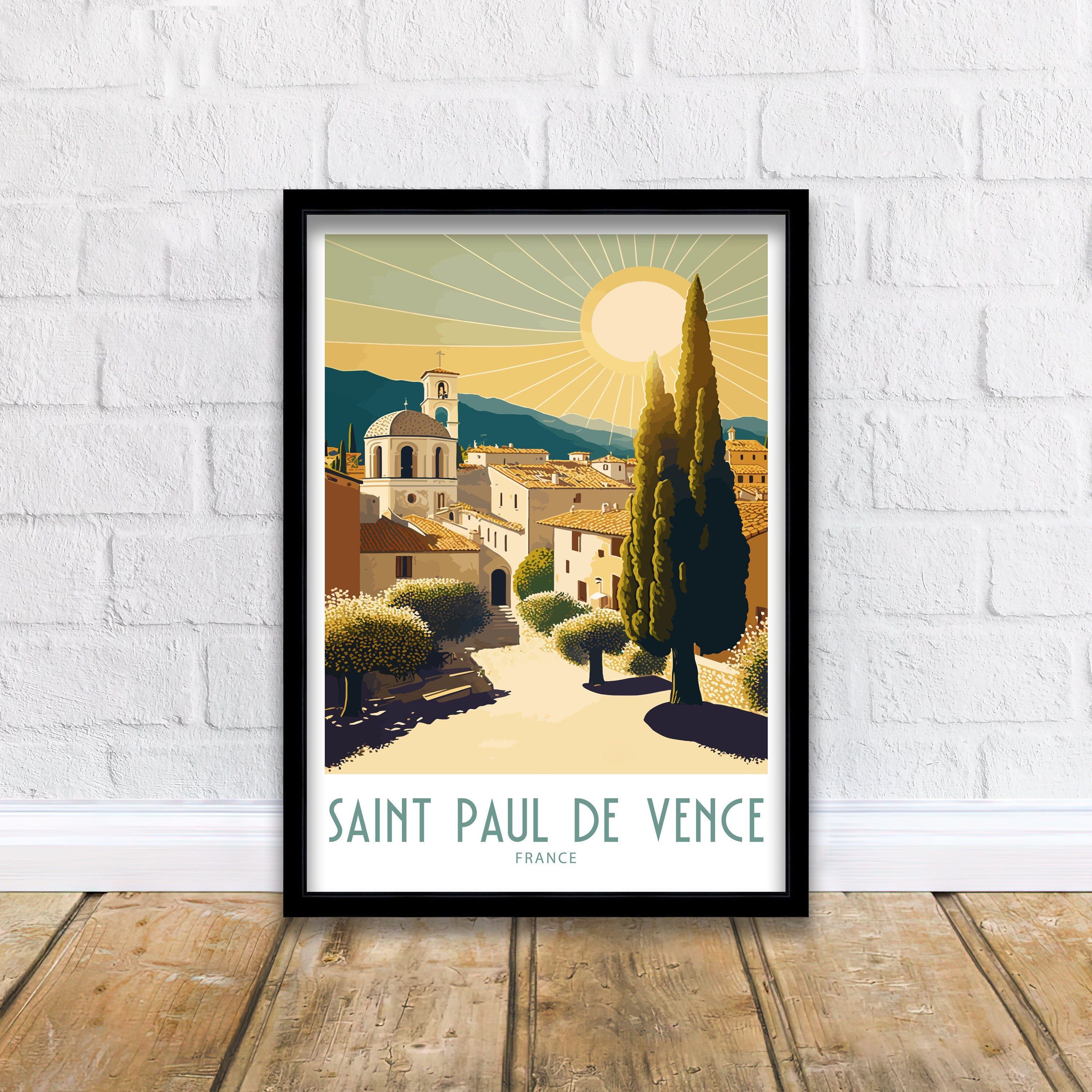 Saint Paul de Vence 06 ville Stickers blason autocollant adhésif