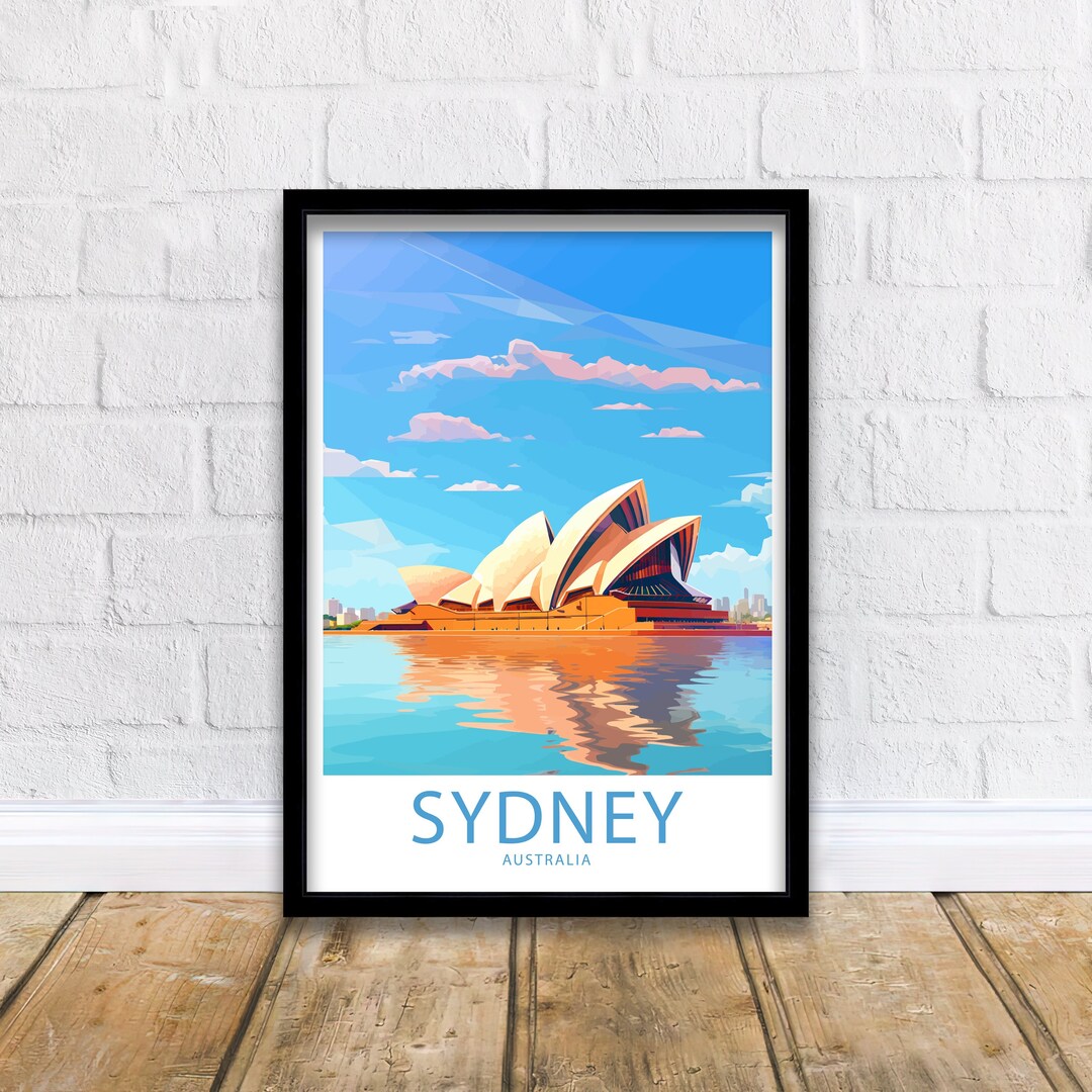 Sydney Opera House Poster Home Décor Sydney Opera House Wall Art Sydney