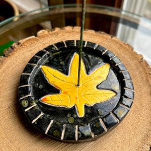 Maple Leaf Incense Holder