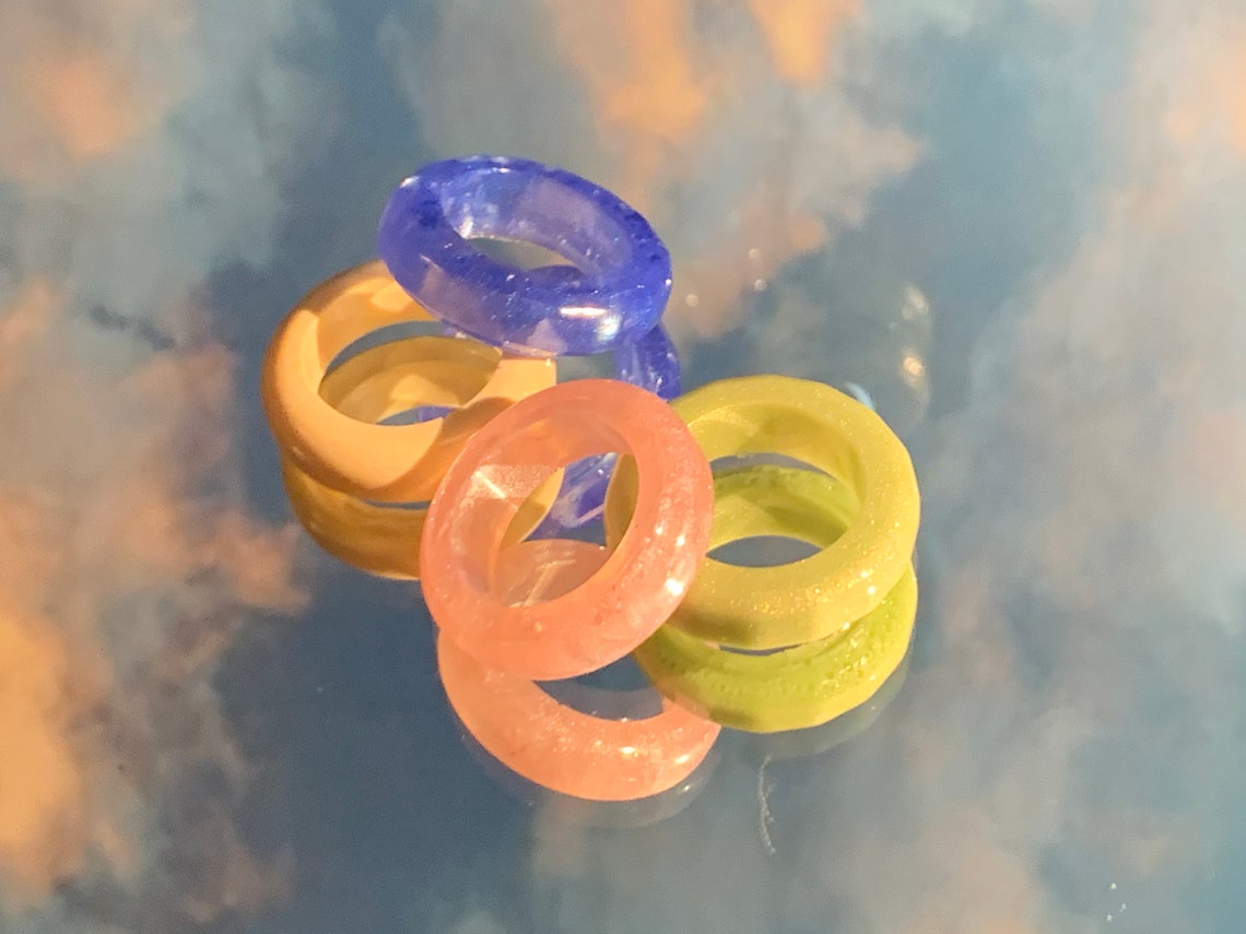 Resin Rings Etsy