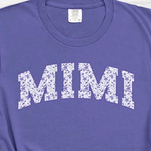 Mimi Shirt | Comfort Colors Floral Mimi Tshirt for Grandma | Gift for Mimi | Soft Garment Dyed Tee S-3XL | Grandmother Shirt | Mimi T-Shirt