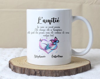 Cadeau amie personnalisé, mug meilleure amie, tasse amitié