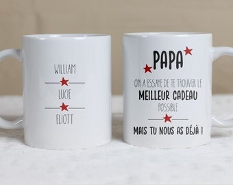 Mug personnalisé papa, fête des pères, tasse papy