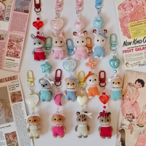 Sylvanian Families Babies Keychain | Calico Critters | Cute Animal Keychain | Keyrings | Phone Charms | Bag Charm