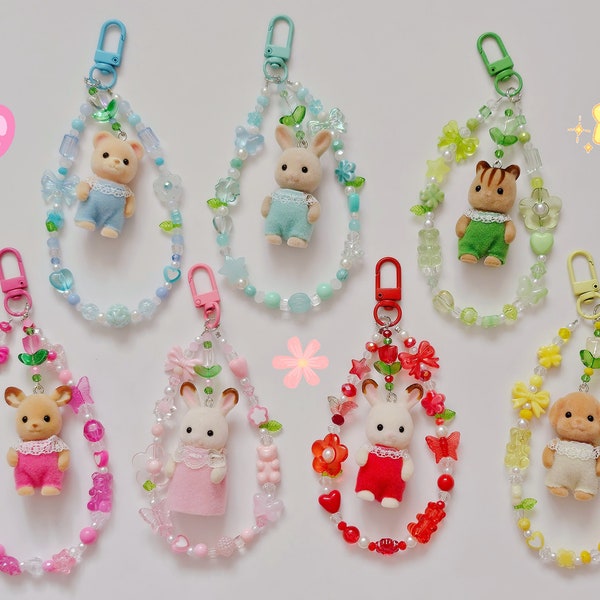 Sylvanian Families Babies Keychain | Bag Charm | Calico Critters | Cute Animal Keychain | Keyrings | Phone Charms