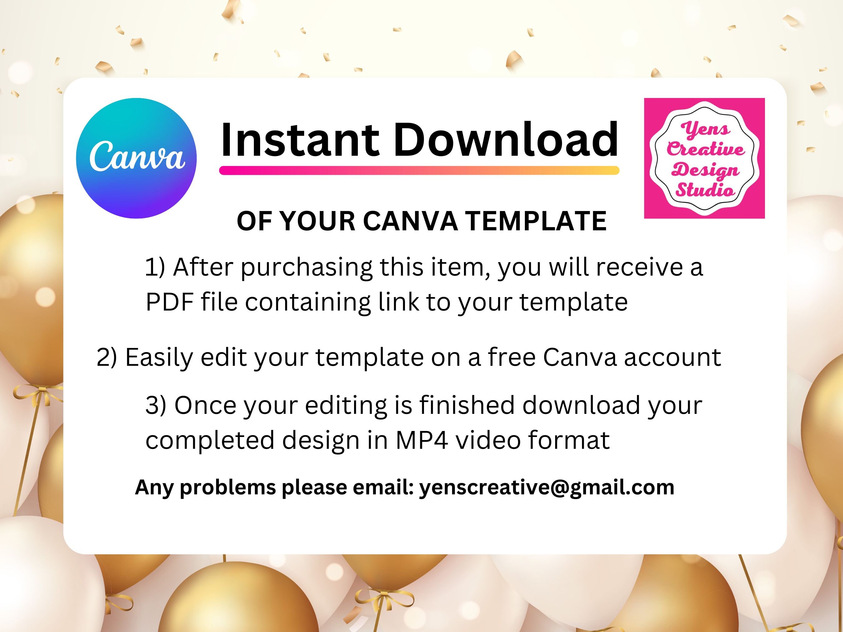 Animated Birthday E-card Template Editable Birthday Video Card Editable ...