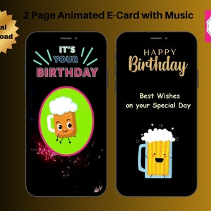 Animated Birthday E-Card Birthday video Card