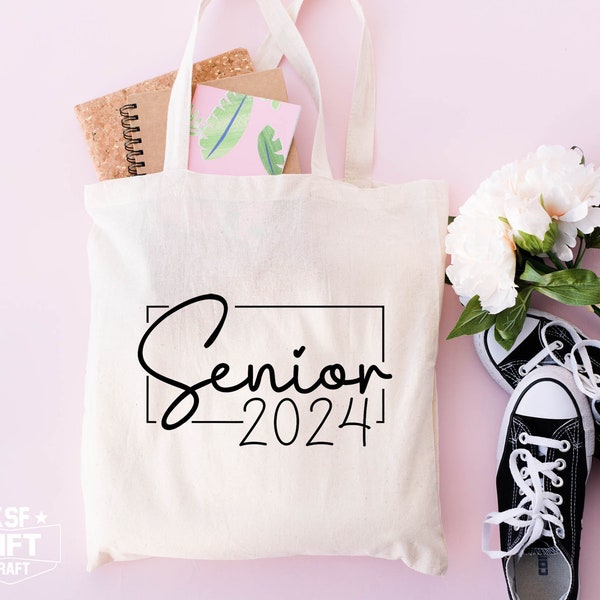 Senior 2024 Tote Bags, Senior 2024 Totes, Back To School Tote Bag, Senior 2024 Squad Tote, School Tote, Gift Tote Bags, Senior 2024 Gift Bag