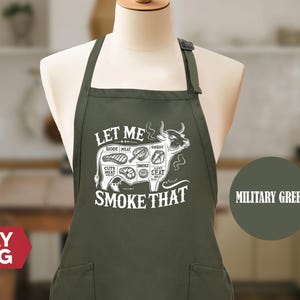 Let Me Smoke That Apron: BBQ Smoker Dad Gift