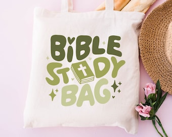 Bible Study Tote Bag: Christian Book Bag