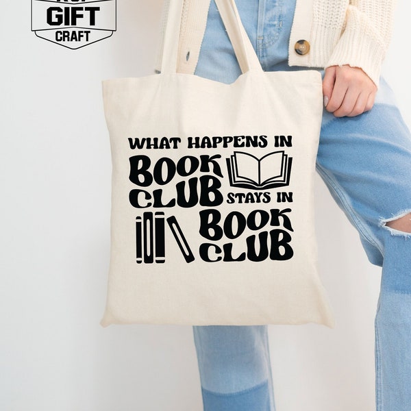 Lo que pasa en el club de lectura se queda en la bolsa de tela, un regalo para el ratón de biblioteca.