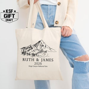Welcome Tote Bag, Park Wedding Totes, Wedding Favors Totes, Destination Tote Bag, Camp Wedding Totes, Wedding Gifts Bag, Welcome Wedding Bag