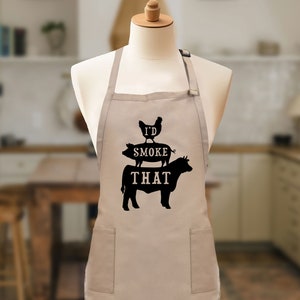 I&#39;d Smoke That Apron: BBQ Smoker Dad Gift