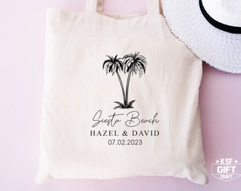 Palm Tree Tote Bag: Destination Wedding Welcome Gift