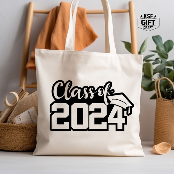 Class Of 2024 Tote Bag, Back To School Tote Bag, Senior 2024 Gift, Graduation Tote Bag, School Tote Bag, Senior 2024 Tote Bag, Student Totes