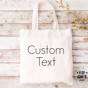 Custom Tote Bag, Custom Logo Tote Bag, Promotional  Totes, Bridesmaid Gift Tote, Birthday Gift Bag, School Book Bag, Bach Favor Totes