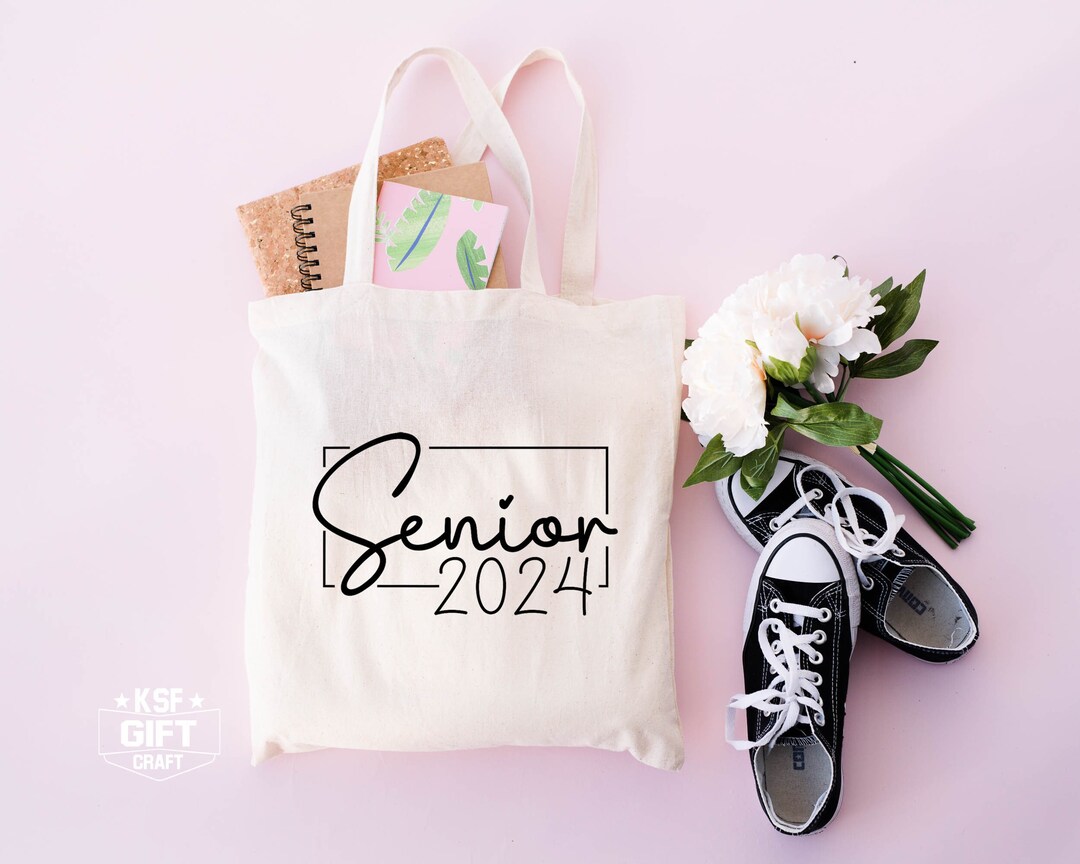 Senior 2024 Tote Bags, Senior 2024 Totes, Back to School Tote Bag