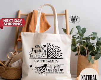 Personalized Family Reunion Tote Bag: Family Tree Bags
