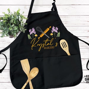 Custom Women Apron, Kitchen Apron for Women, Mothers Day Gift, Personalized Gift, Cute Apron For Women Men, Printed Apron, Custom Name Apron