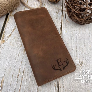 Gift For Men, Long Leather Wallet, Personalized Long  Wallet, Tall Wallet, Anniversary Gift For Him, Boyfriend Gift,   Gift For Dad