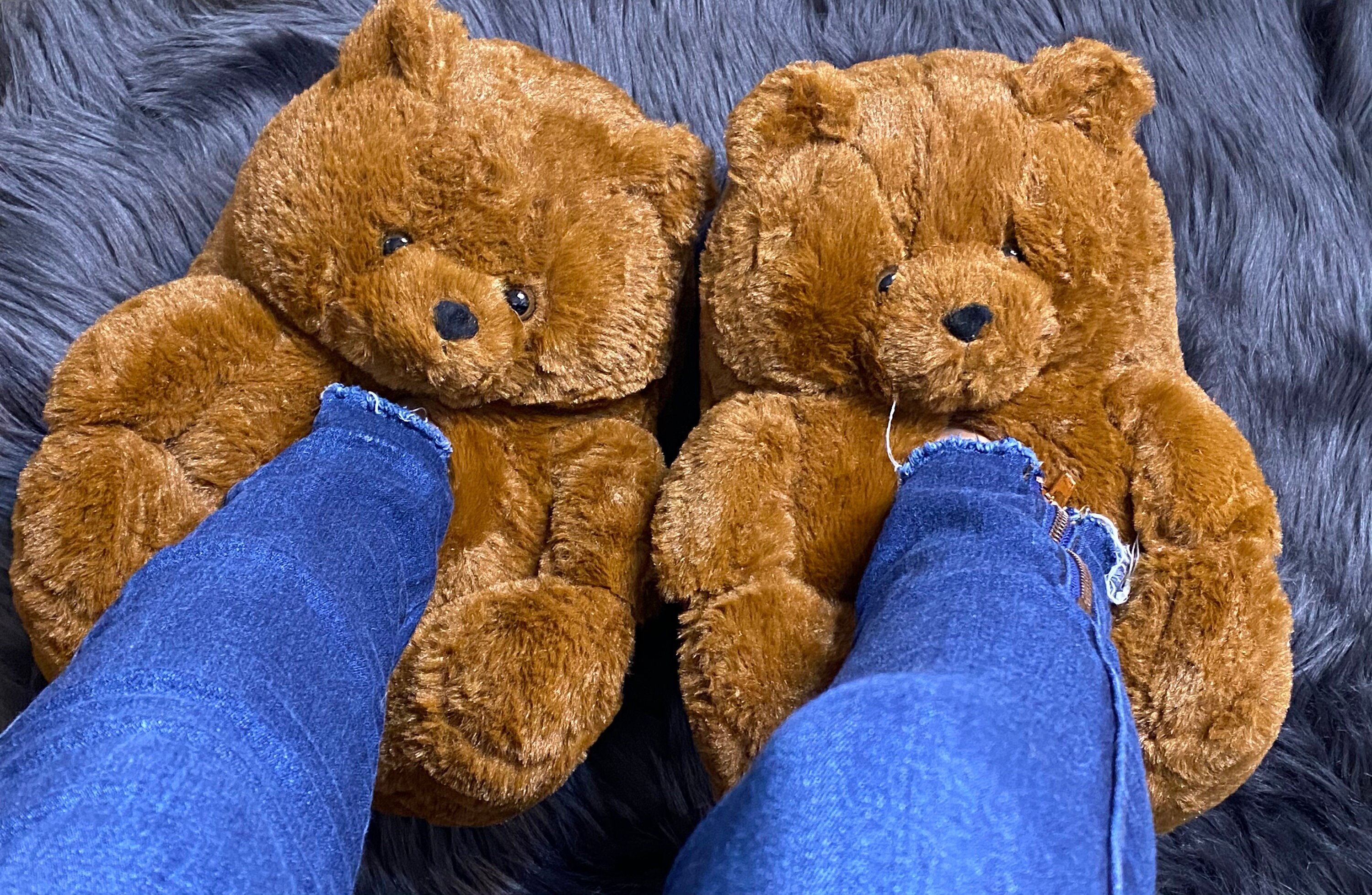 Teddy Bear Slippers Etsy