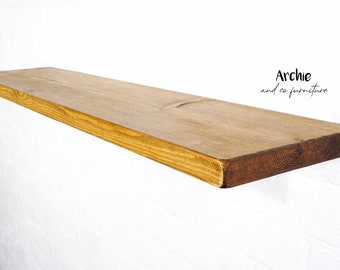 22cm x 3cm Rustic Shelving Timber Boards - Industrial, Custom Lengths, Scaffold Board