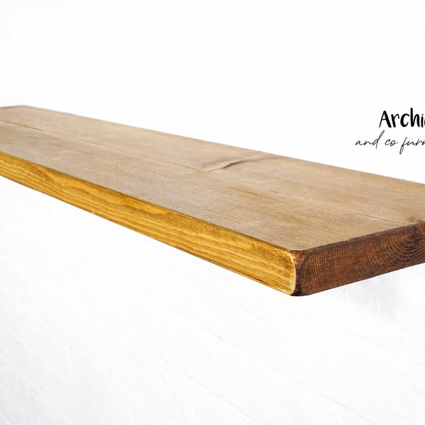 22cm x 4.4cm Rustic Shelving Timber Boards - UK Made, Custom Lengths