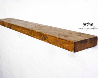 14cm x 4.4cm Rustic Shelving Timber Boards, Reclaimed, Industrial, Sanded, Waxed, Custom Lengths, Mantels, Scaffold Board