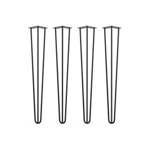 Set of 4 Hairpin Legs - Various Finishes - Dining Room Table Legs, Desk Table Legs, Bed Side Table Legs, Minimalistic Table Legs