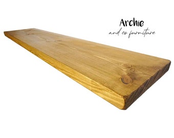 28cm x 3cm Rustic Shelving Timber Boards - Custom Lengths, Scaffold Board