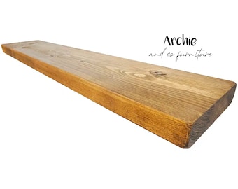19.5cm x 3cm Rustic Shelving Timber Boards - Custom Lengths, Scaffold Board