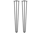 Black White Brass Copper Hair Pin Legs (Pair), Dining Room Table Legs, Desk Table Legs, Bed Side Table Legs, Minimalistic Table Legs