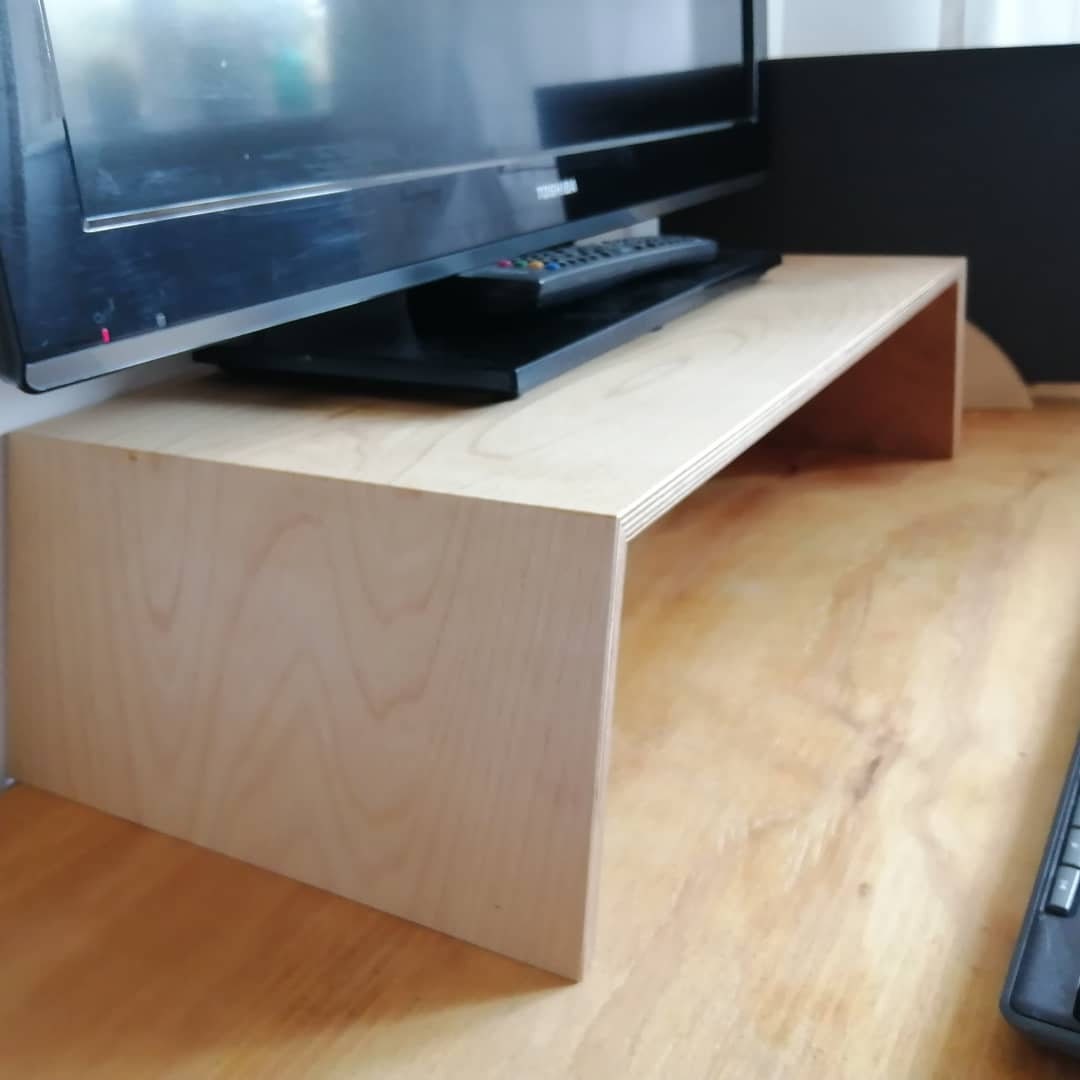 Handcrafted Computer Monitor Frame Hand Crafted Birch Ply Monitor Stand - Etsy UK